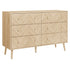 Herringford 6 Drawer Bedside Oak